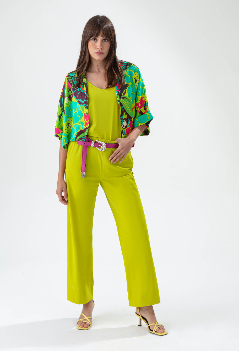 Pantalon Hera anis en jersey technique 1