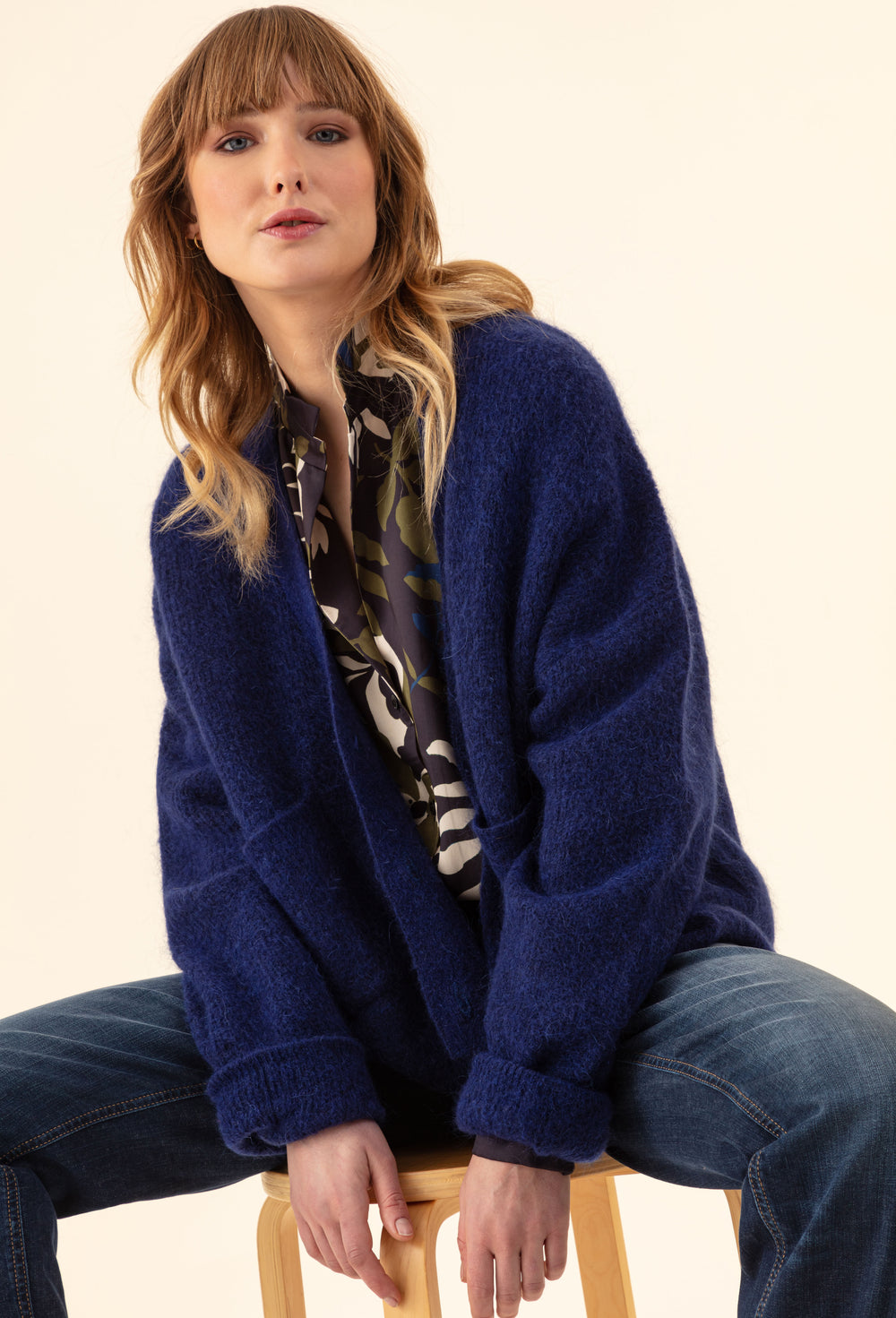 Gilet Bonnie marine 66% laine 3