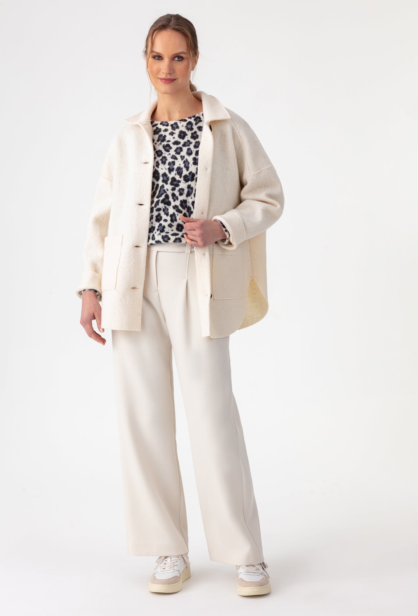 Pantalon large Come vanille 5