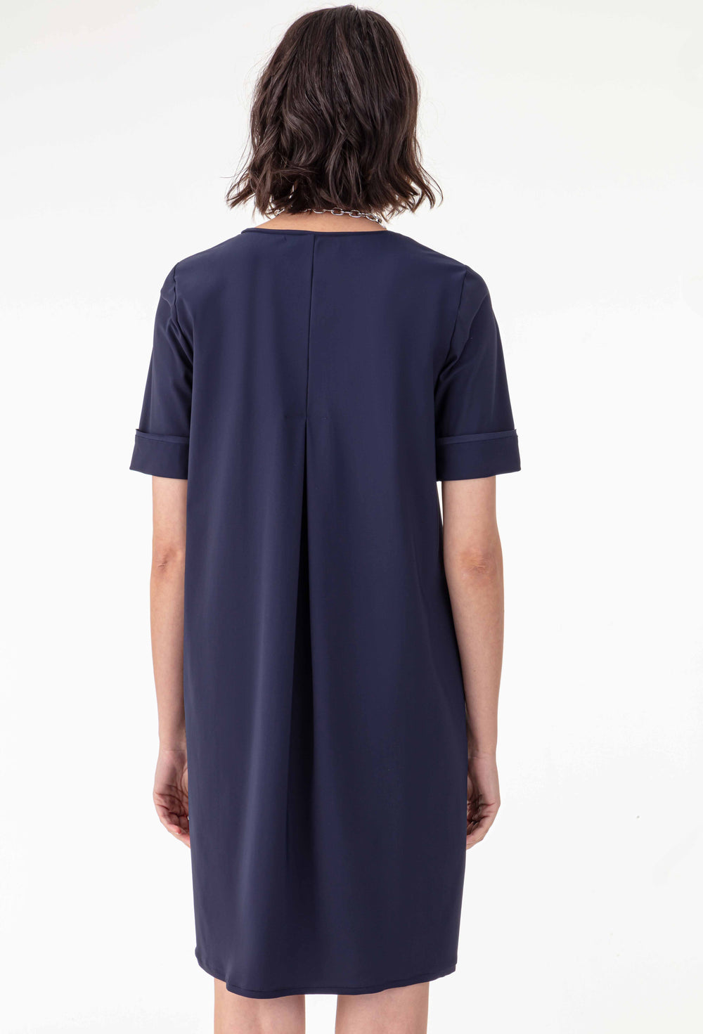 Robe t-shirt Flavia en jersey technique marine 3