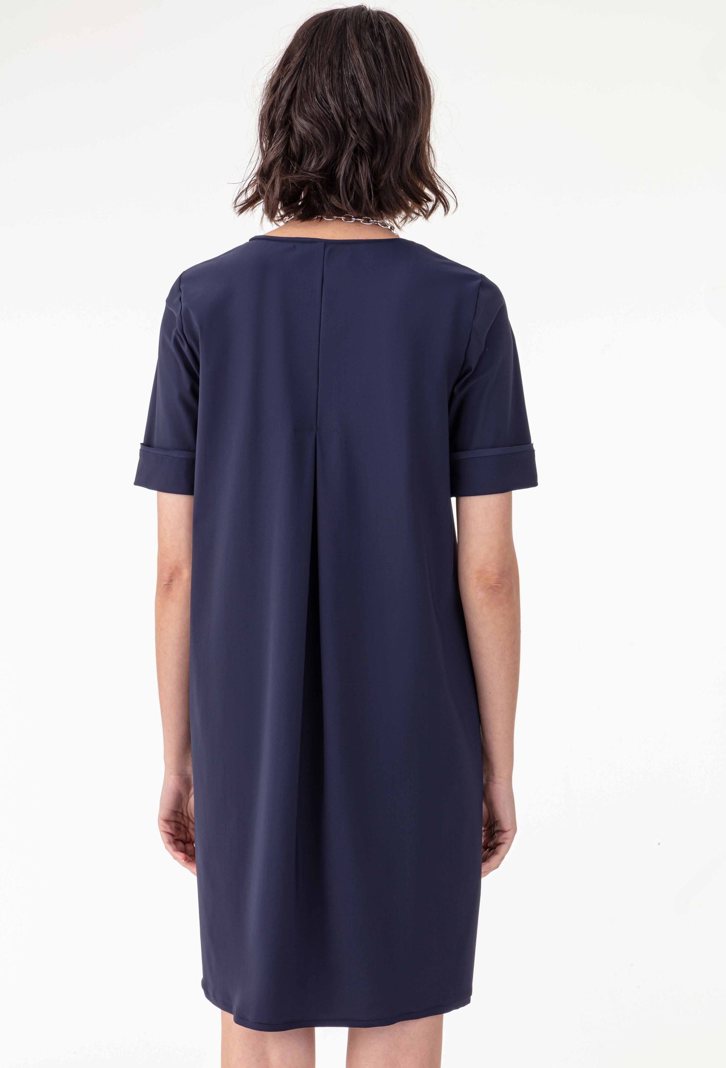 Robe t-shirt Flavia en jersey technique marine 3