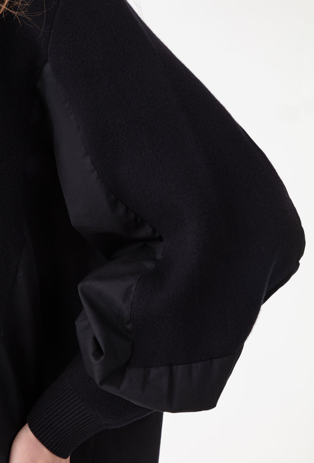 Pull Raven chemise noir en laine 3