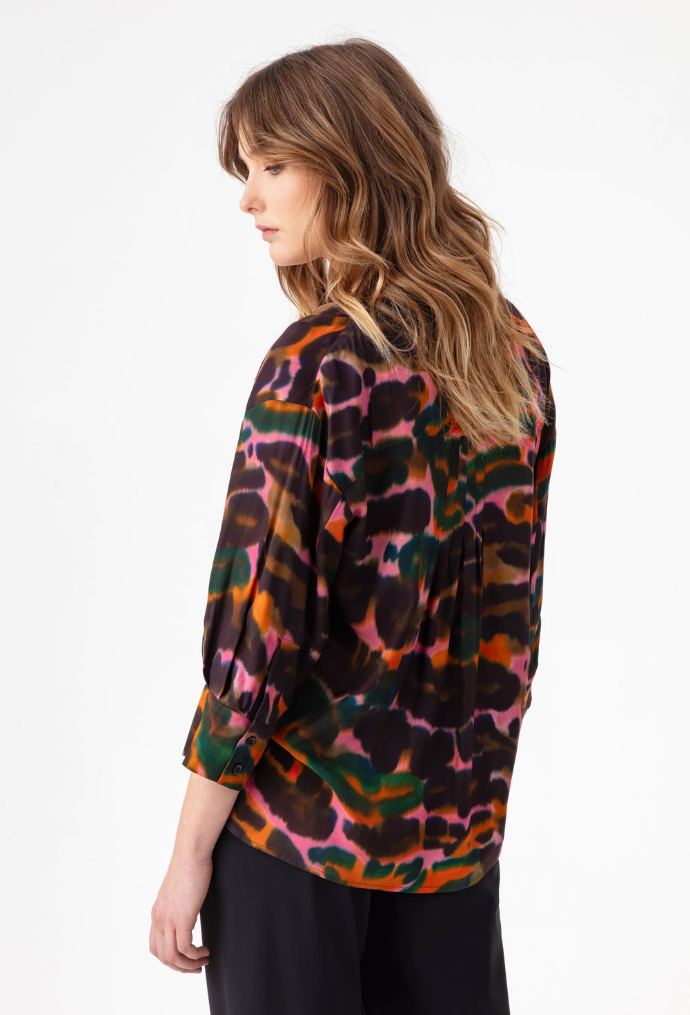 Chemise manches 3/4 Suryah imprimé coloré 3