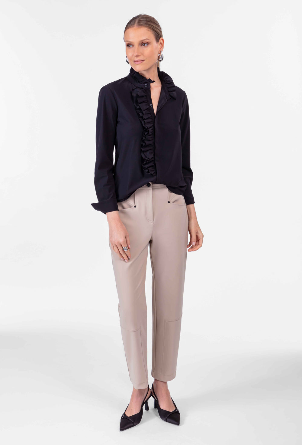 Chemise Colas en jersey technique noir 4