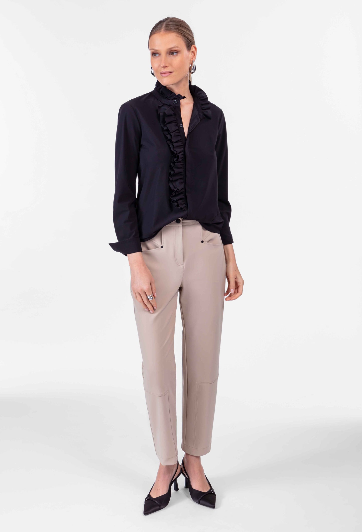 Chemise Colas en jersey technique noir 4
