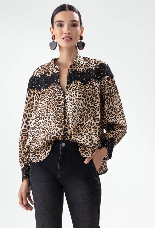 Chemise Baghera imprimé léopard 1