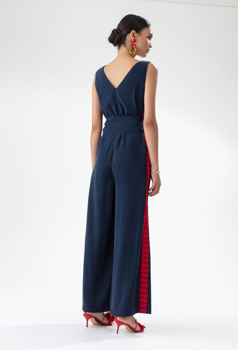 Combinaison & Ceinture Gabrielle marine 3