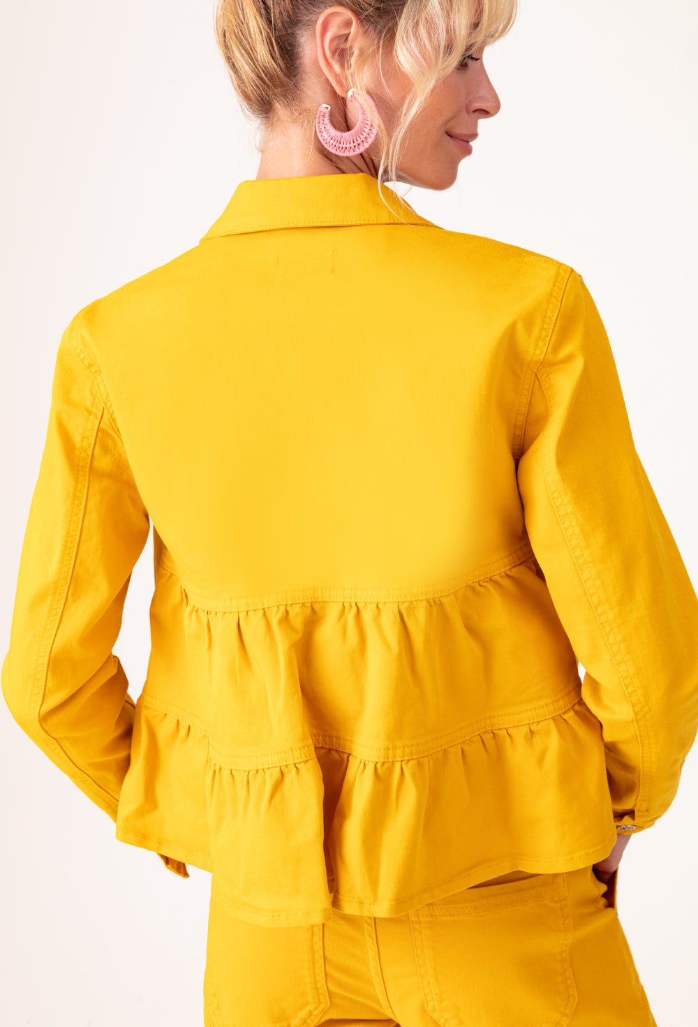 Blouson Pablo jaune en coton 2