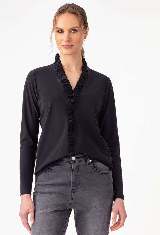 Top Jill noir en jersey technique 1