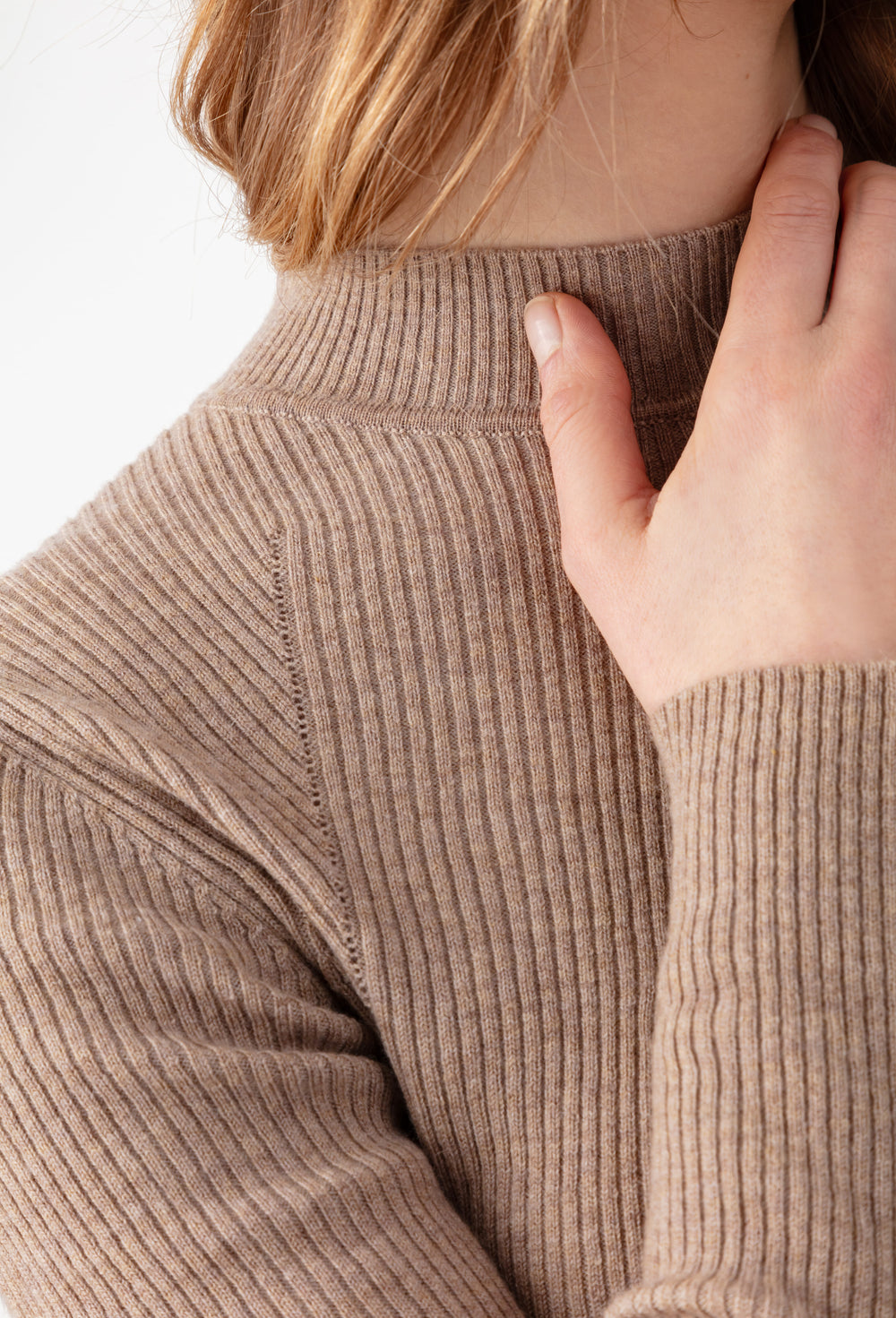 Pull Talitha beige en laine 2
