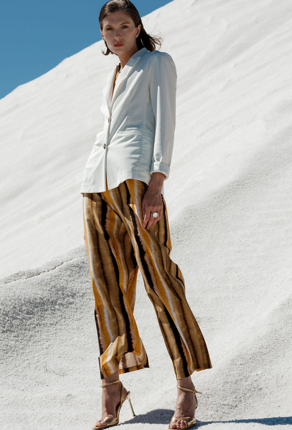 Pantalon large Mahe en jersey technique 1