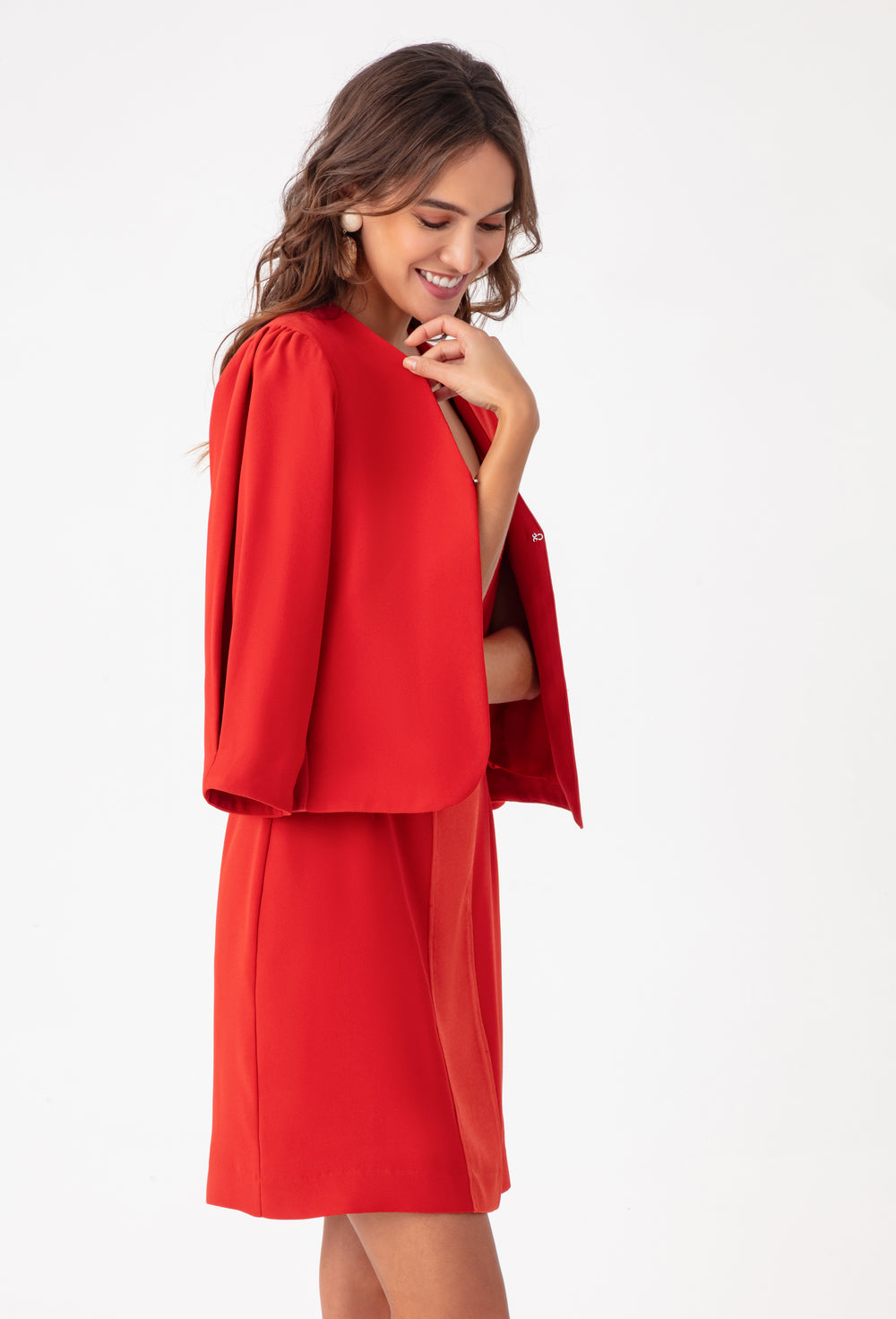 Robe courte KIMI rouge 3