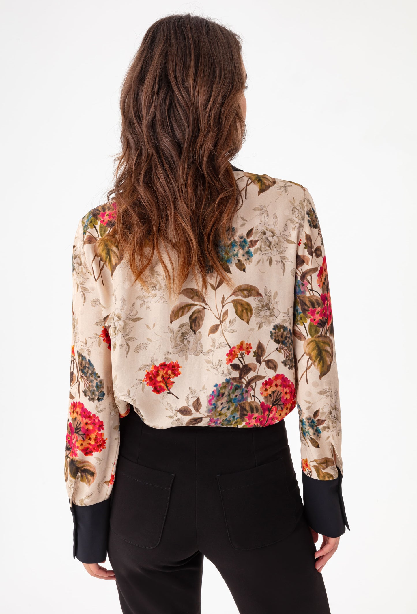 Blouse Maeve bi-matière imprimée 3