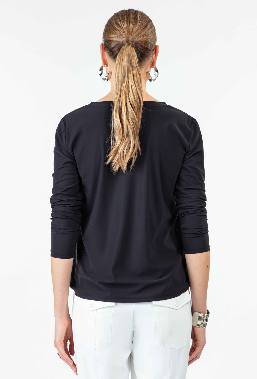 Tee-shirt Ines Noir Jersey Technique 3