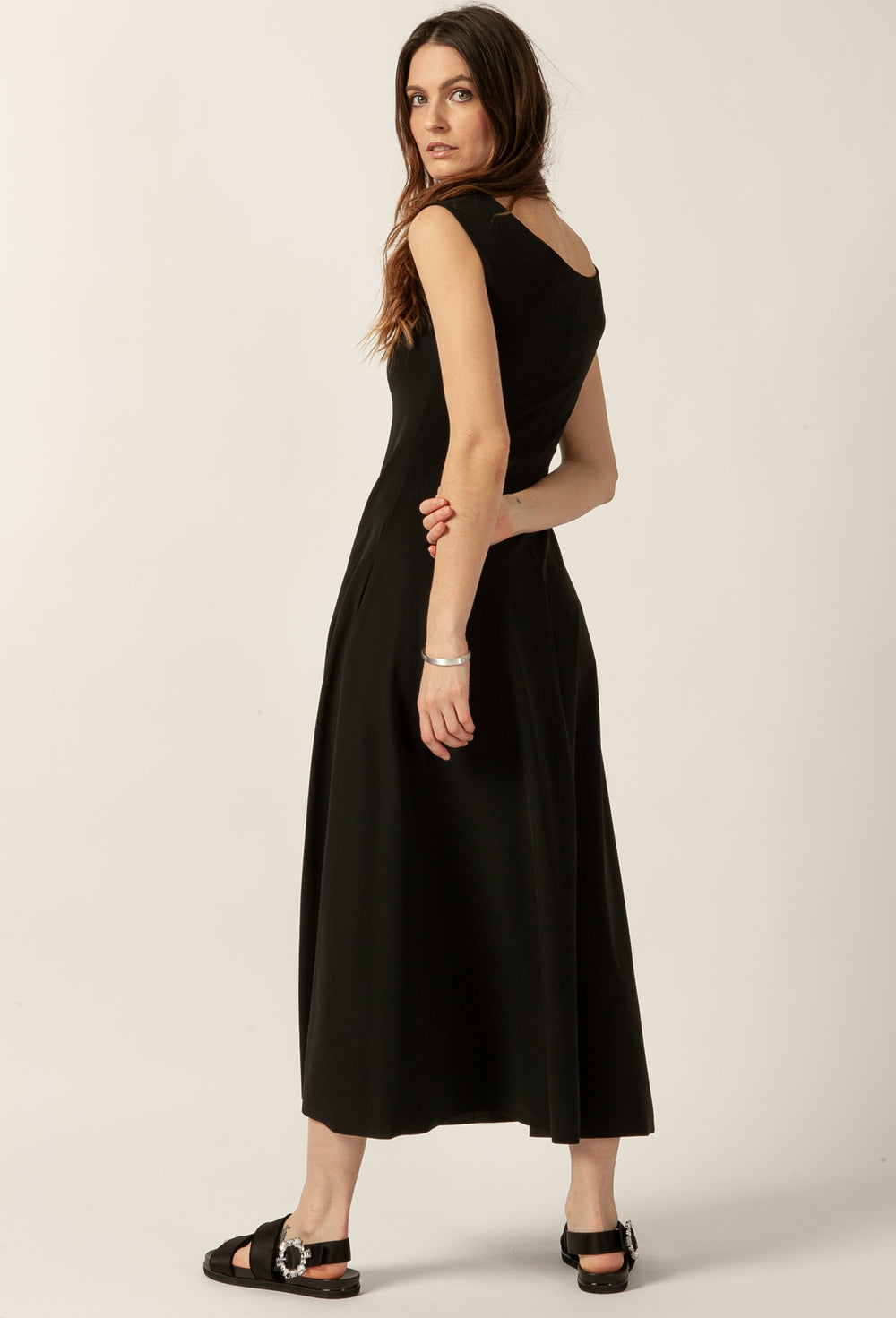 Robe Curtis noire en jersey technique 3
