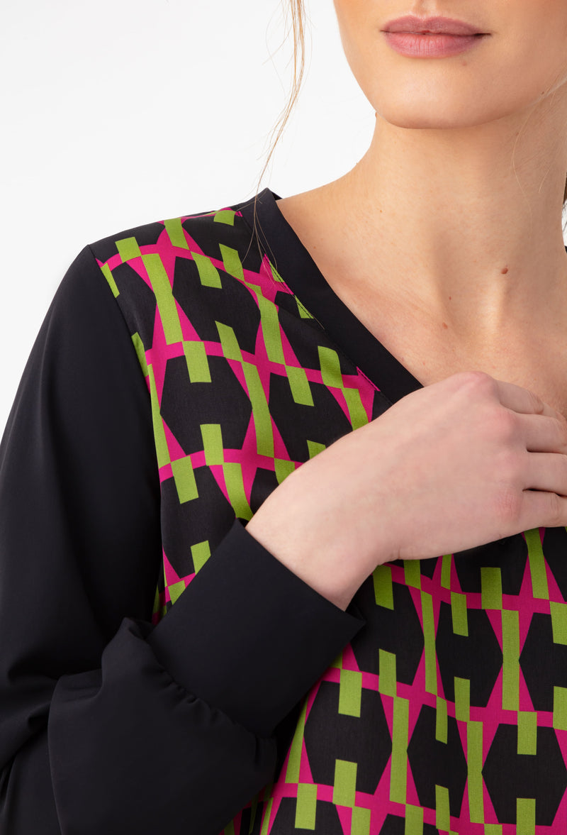 Blouse Winnie mix de matières 3