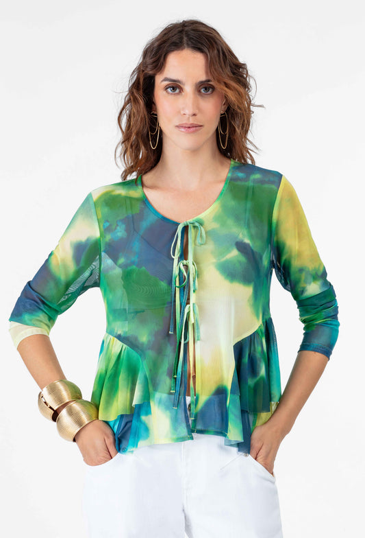 Bolero Lois en résille lagon 1