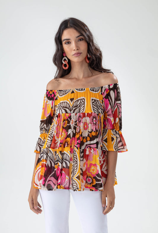 Blouse Tibet imprimé mehndi 1