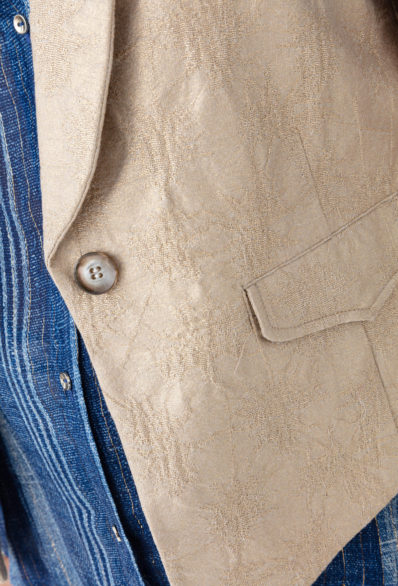 Gilet Soleil coupe tailleur gold 2