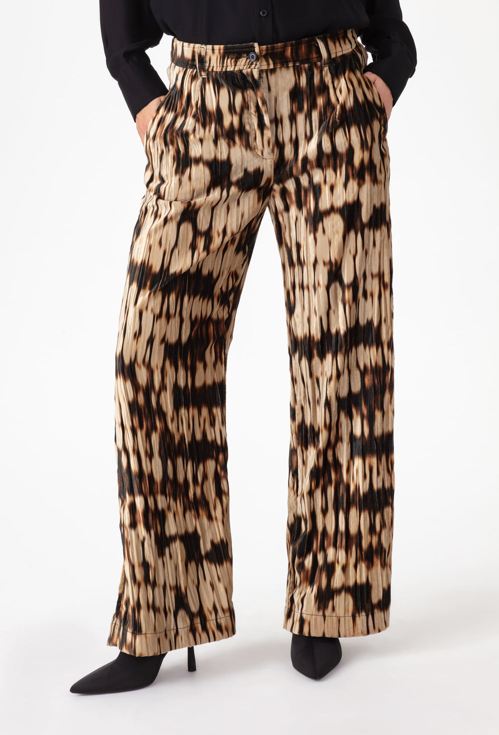 Pantalon large Ezra en velours 3