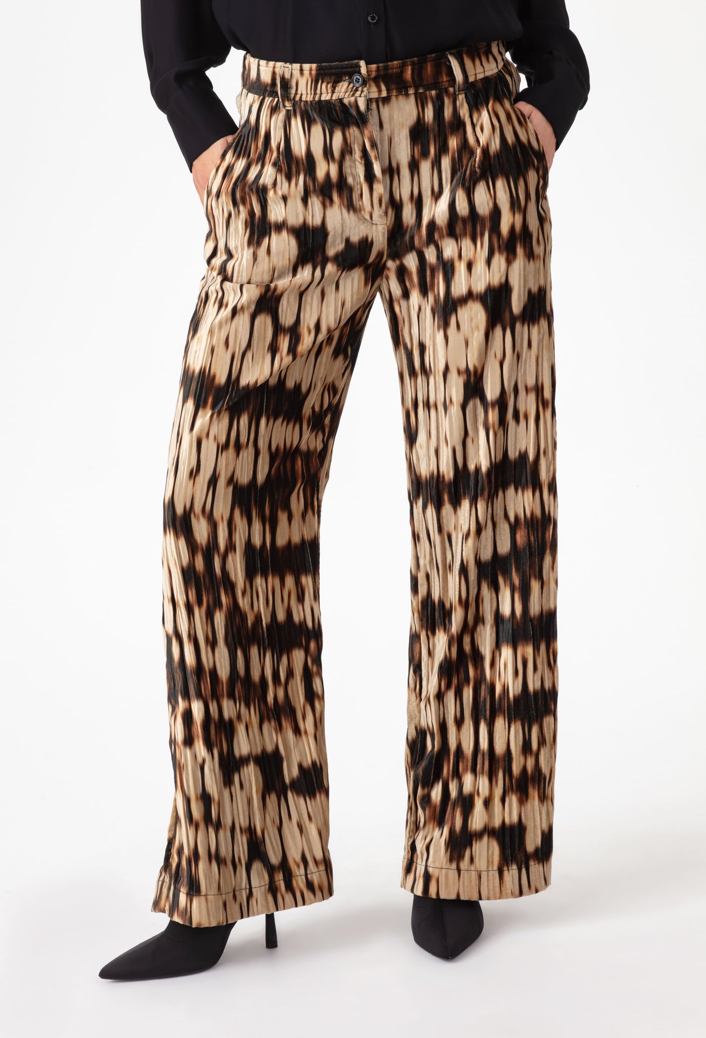 Pantalon large Ezra en velours 3