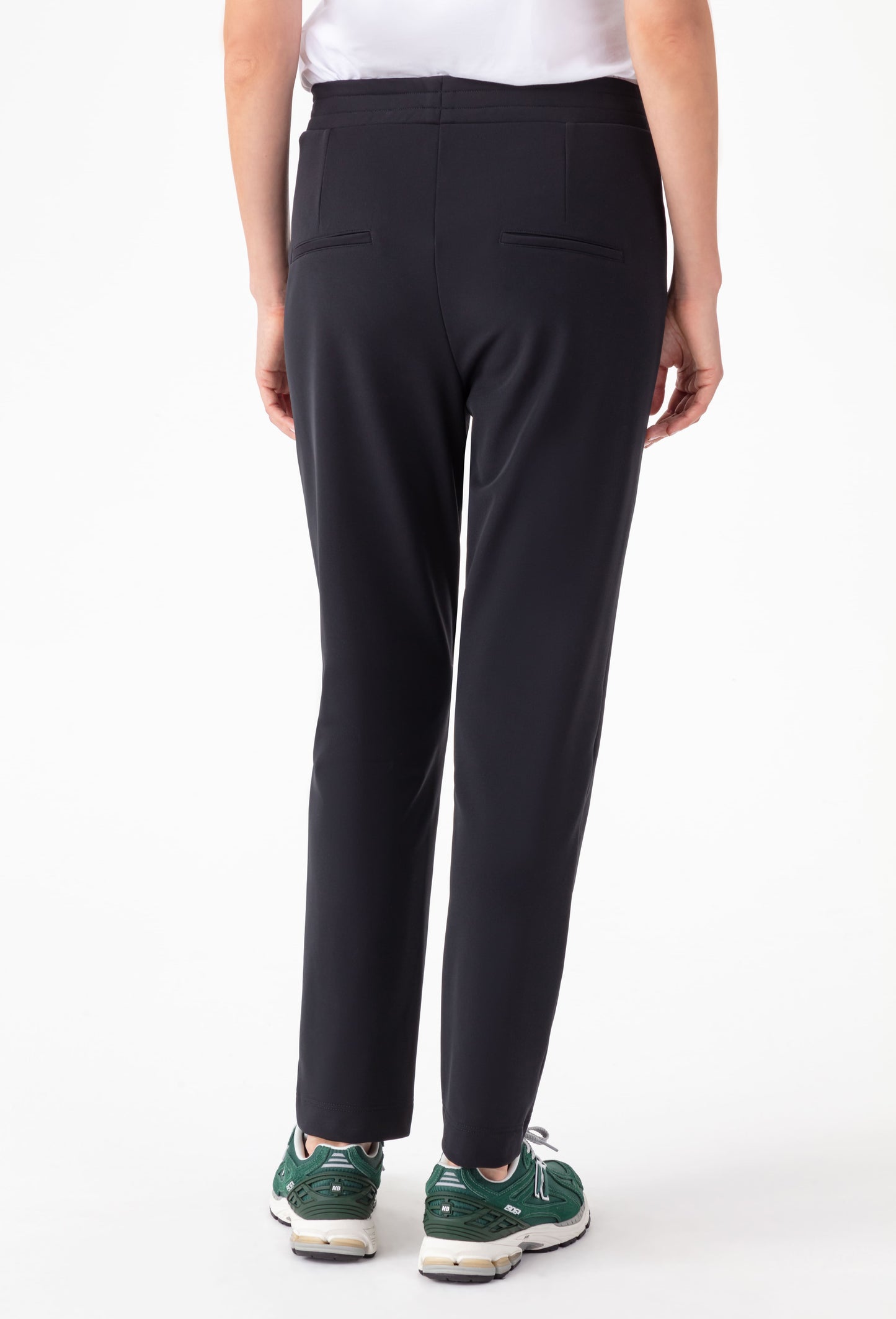 Pantalon Robin noir en jersey technique gratté 3
