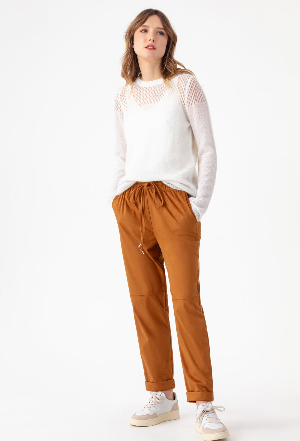 Pull Cléo en maille écru 4