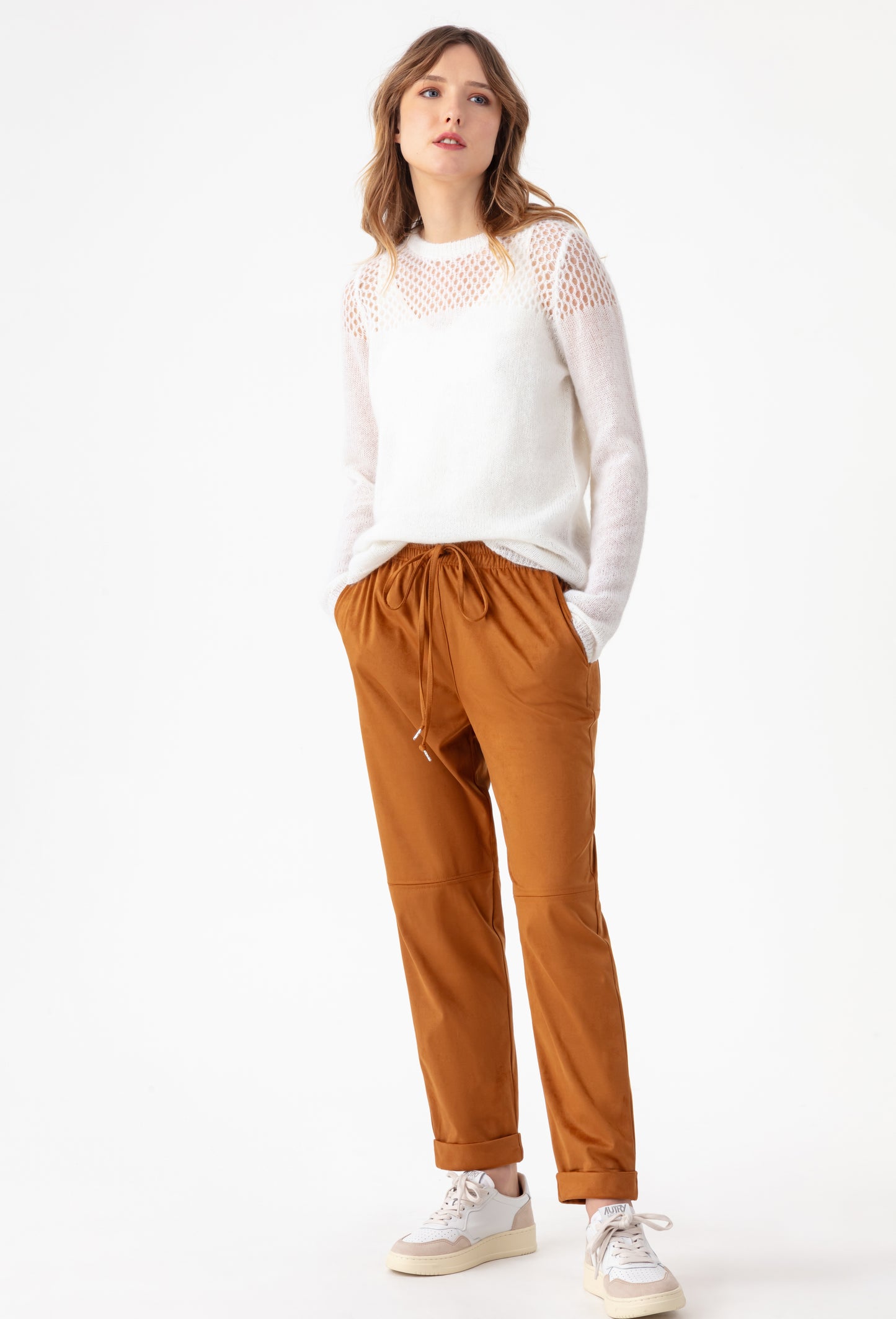 Pull Cléo en maille écru 4