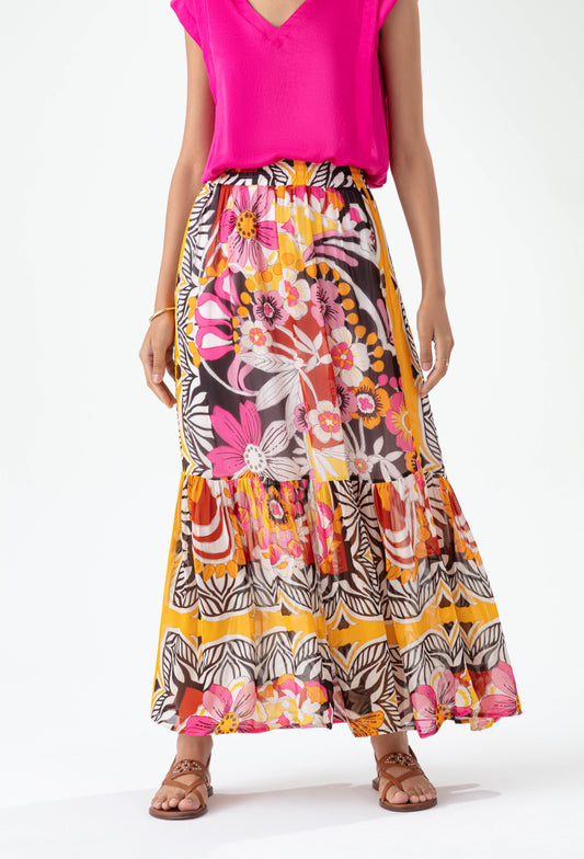 Jupe Ceylan imprimé mehndi 3