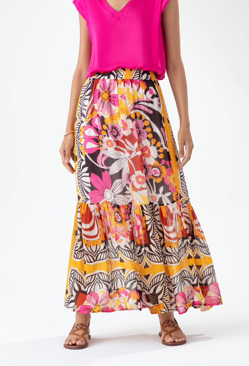 Jupe Ceylan imprimé mehndi 3