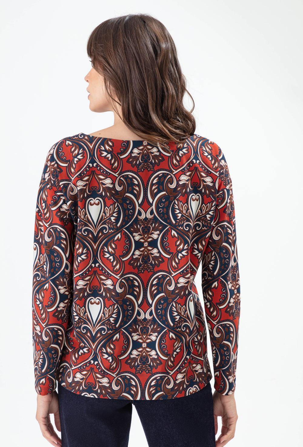 Tee-shirt manches longues Margot imprimé baroque 3