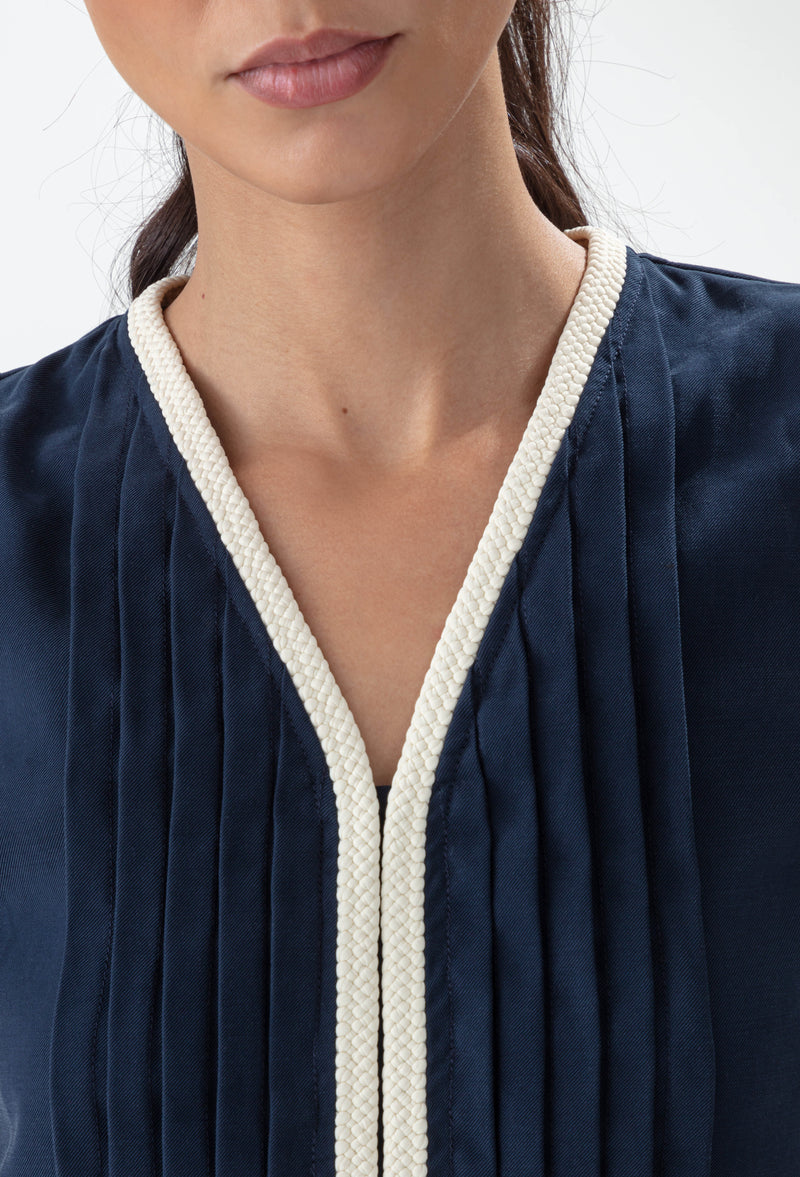 Robe courte Olivier marine 2