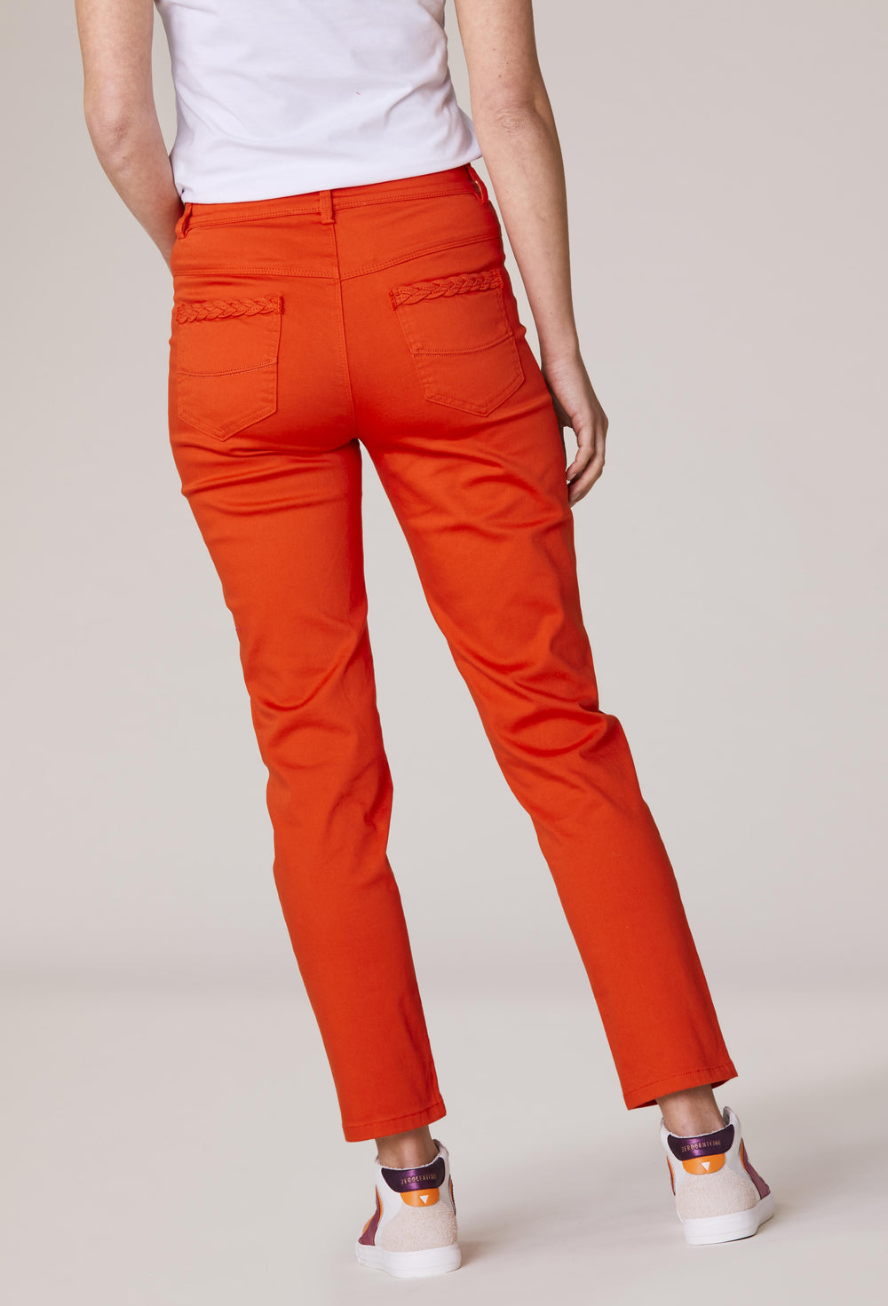 Pantalon Matias en coton orange 3