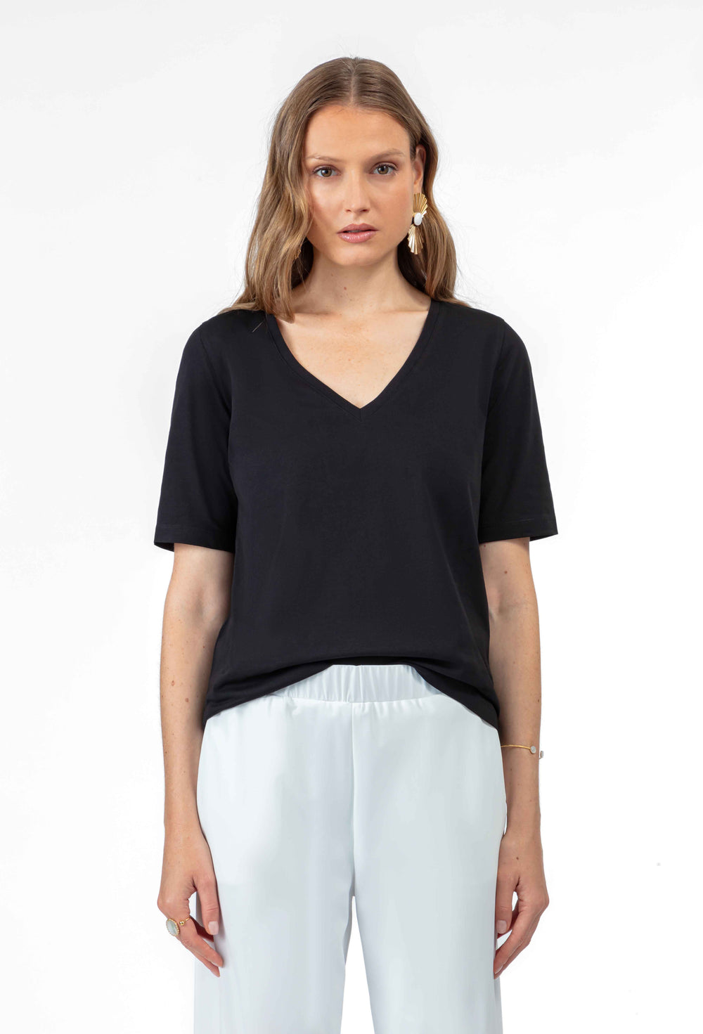 Tee-shirt Enzo noir 100% coton 1