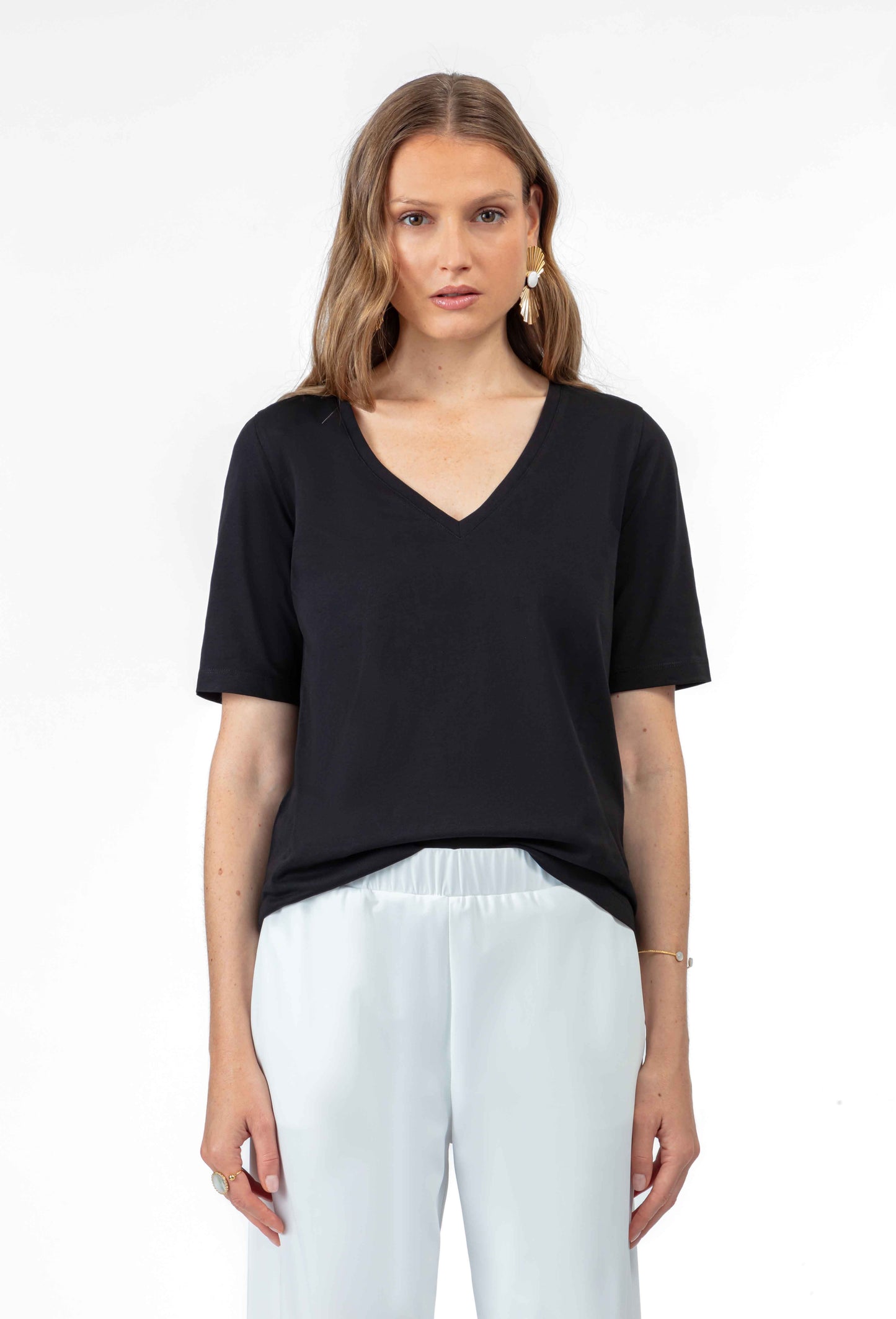 Tee-shirt Enzo noir 100% coton 1