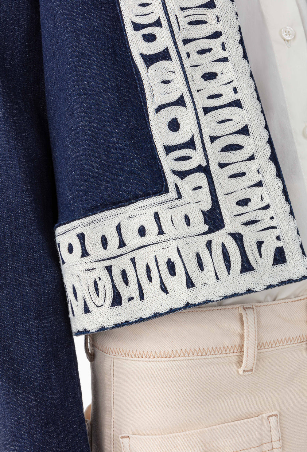 Veste en jean Royce brodée 2