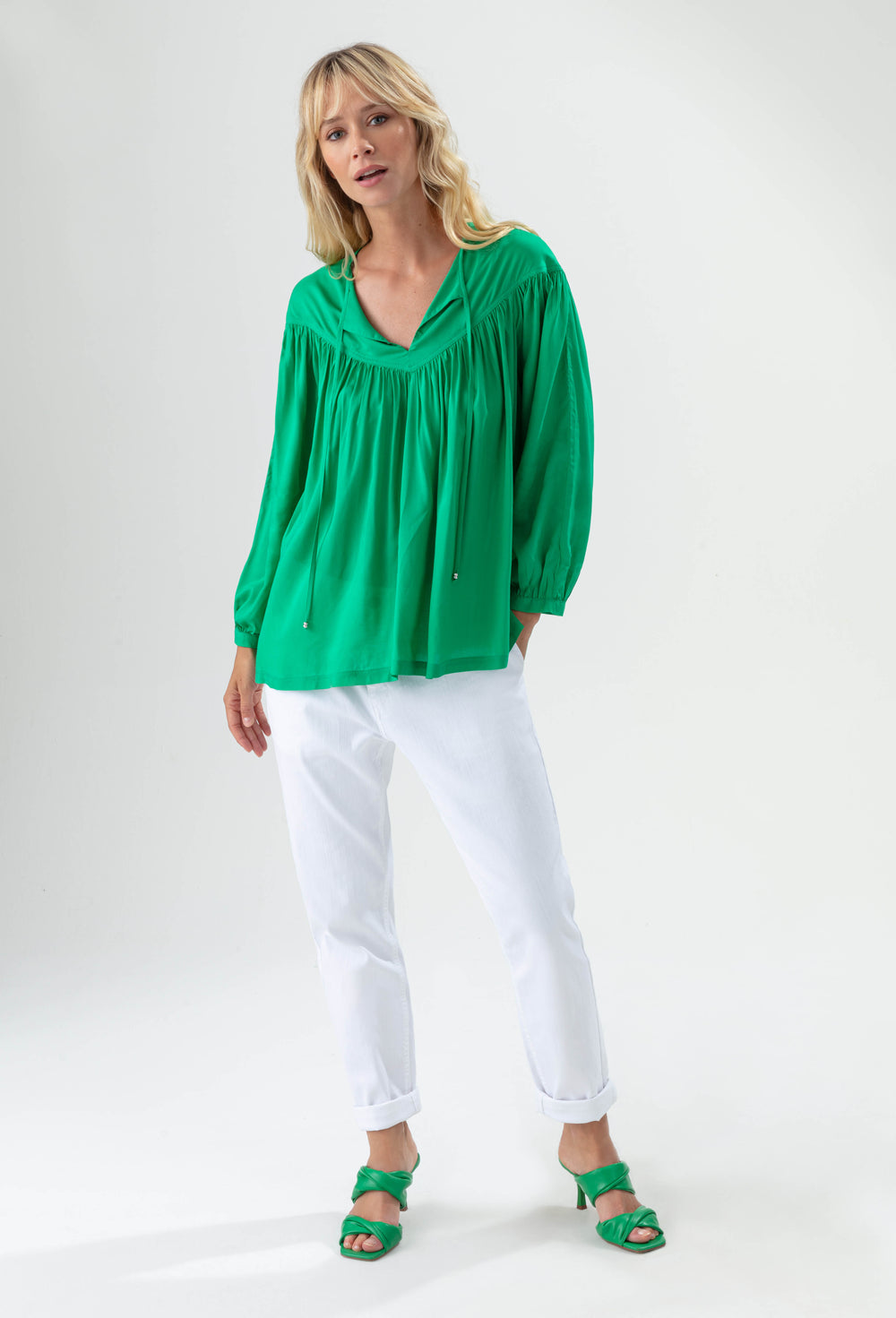 Blouse Comete vert emeraude 4