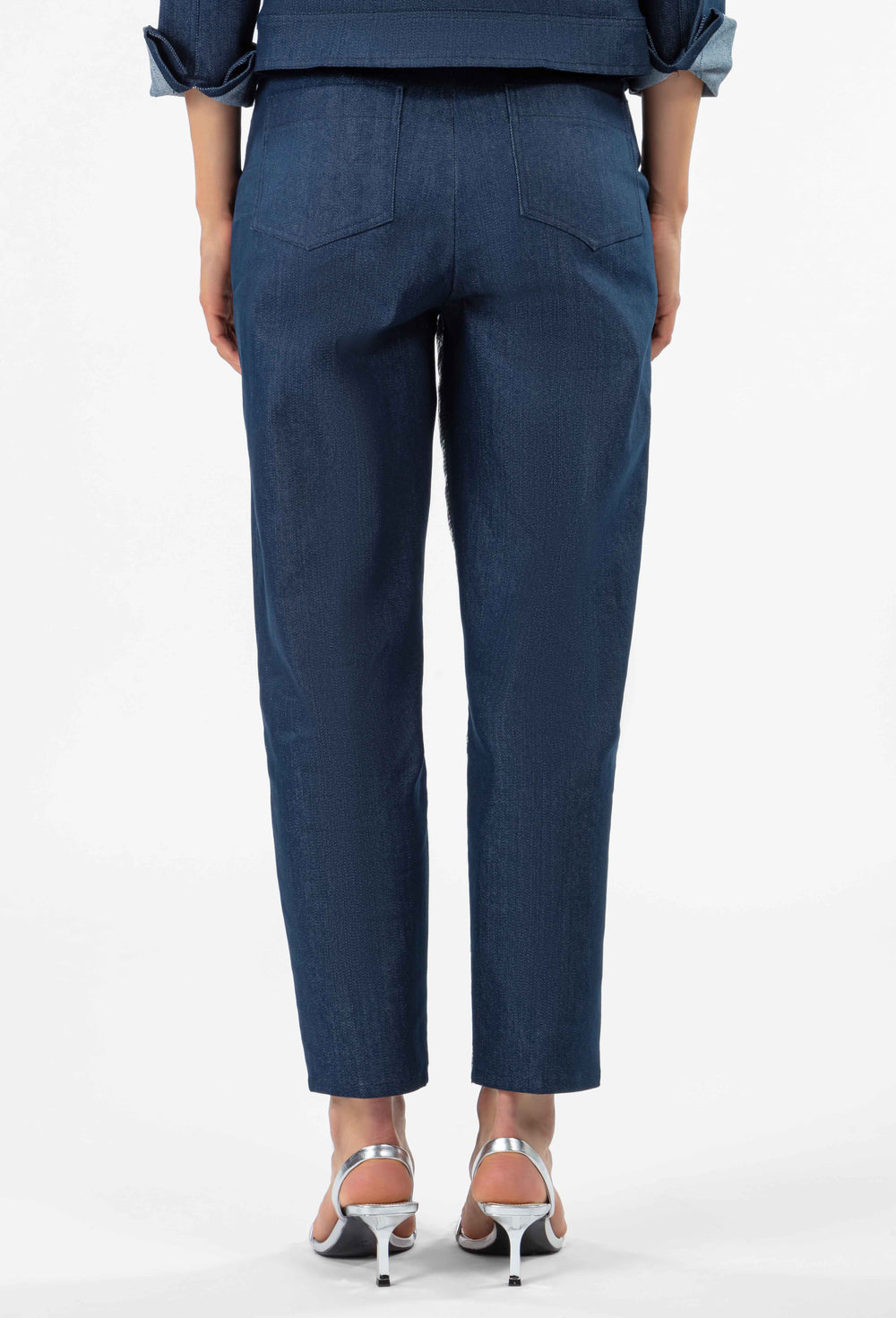 Jean mom Stan marine et sequins 4