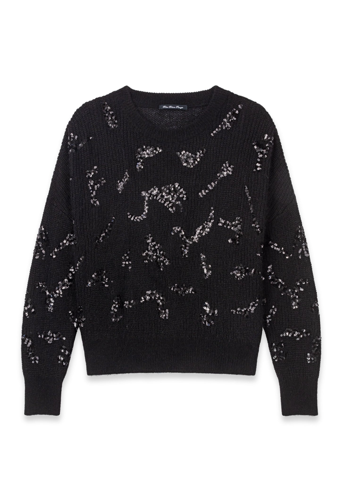 Pull Kay noir à sequins en alpaga 4