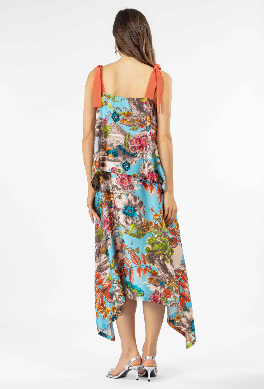 Robe longue Elena en twill de viscose 4