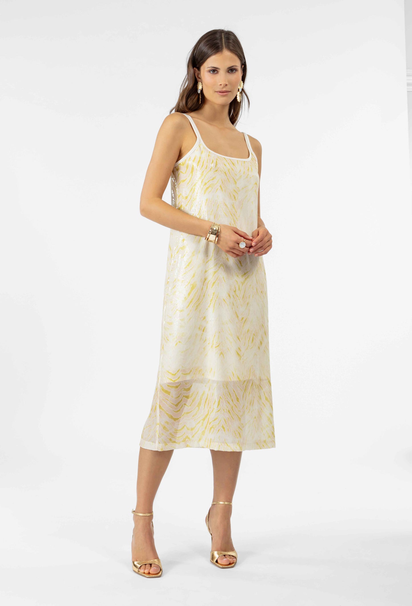 Robe midi Olivia à sequins 5