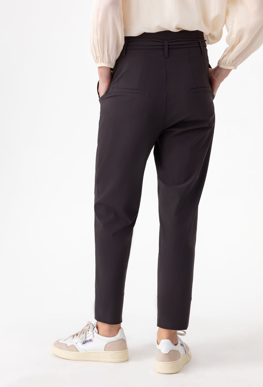 Pantalon ceinturé Hadrien choco 3