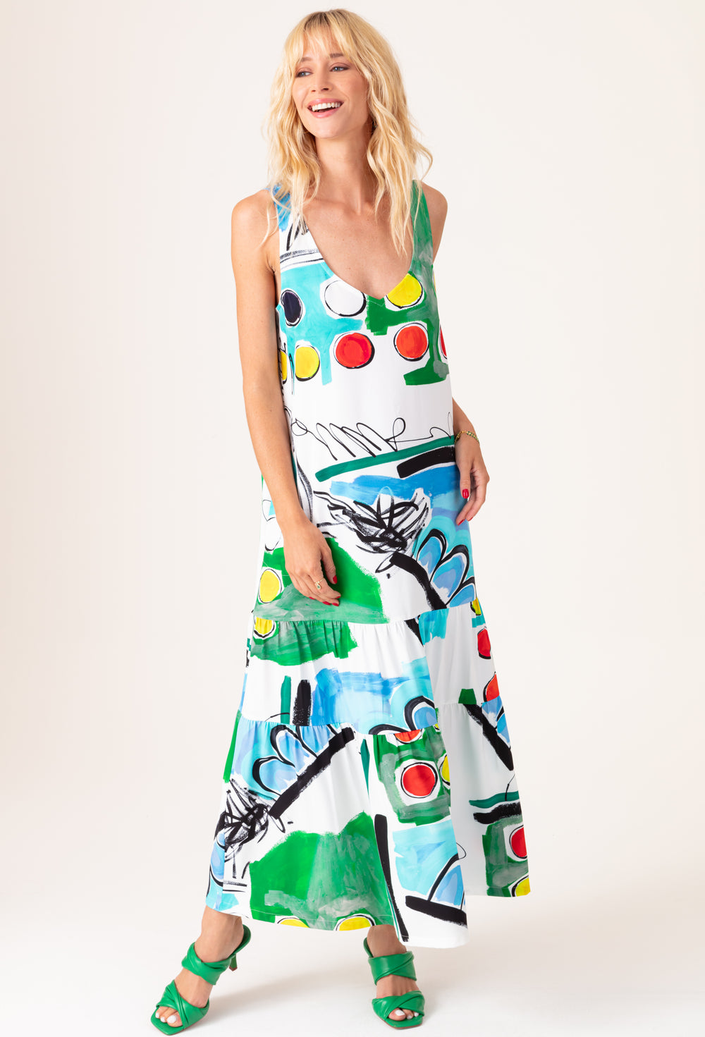 Robe Colette longue imprimée 1