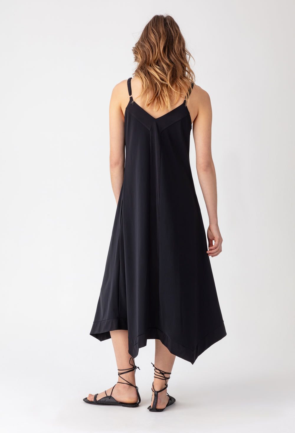 Robe longue Chloé en jersey technique noir 3