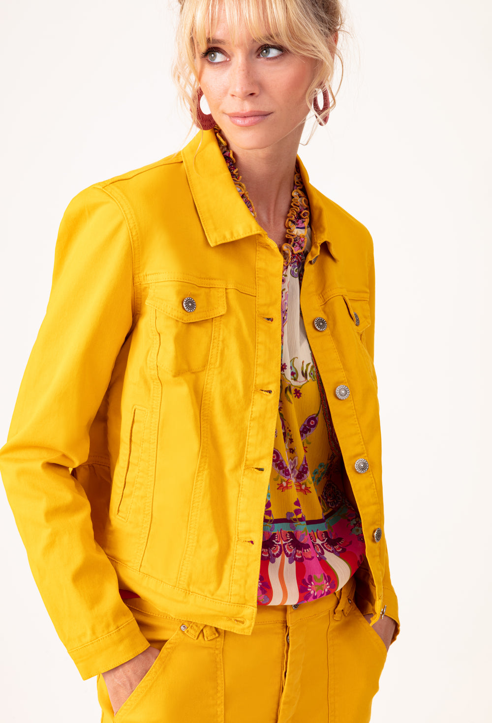 Blouson Pablo jaune en coton 1