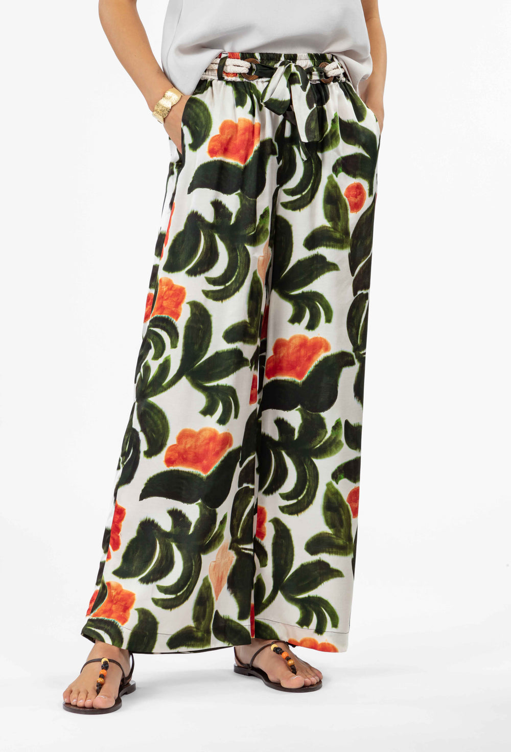 Pantalon wide Drew imprimé 2