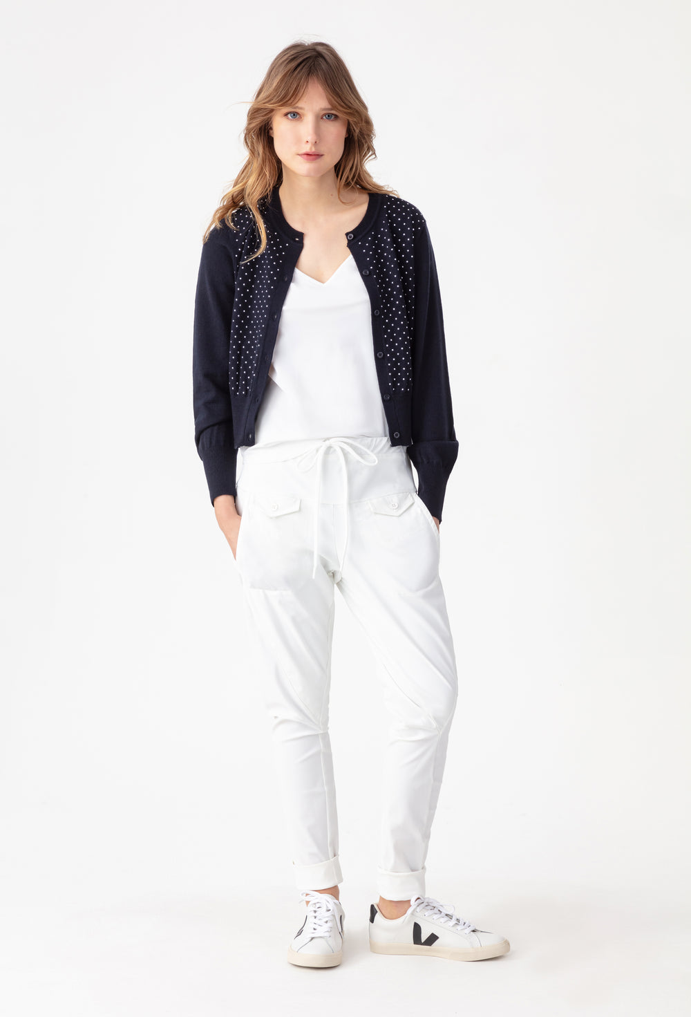 Gilet Tidal en laine bleu marine  4