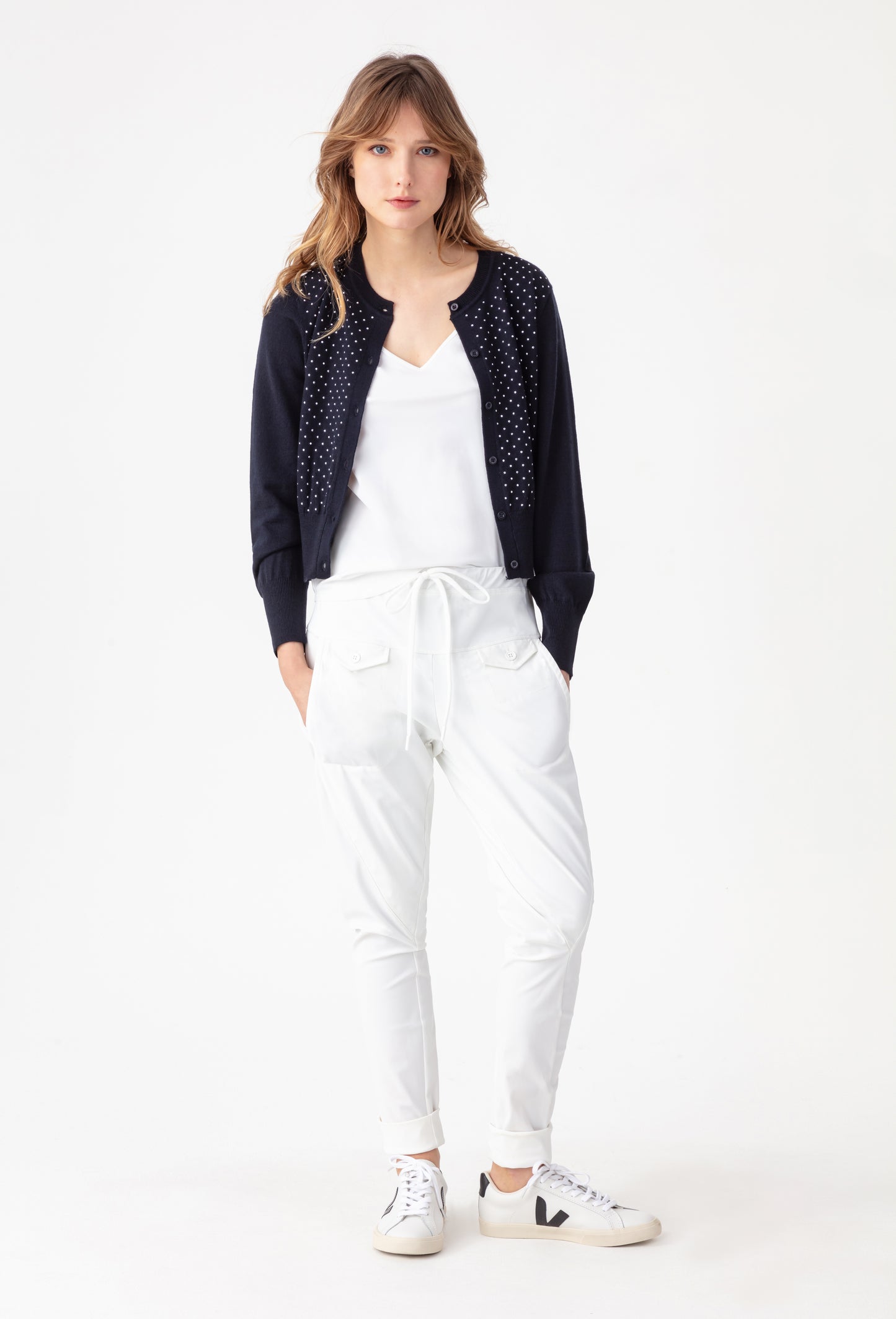 Gilet Tidal en laine bleu marine  4