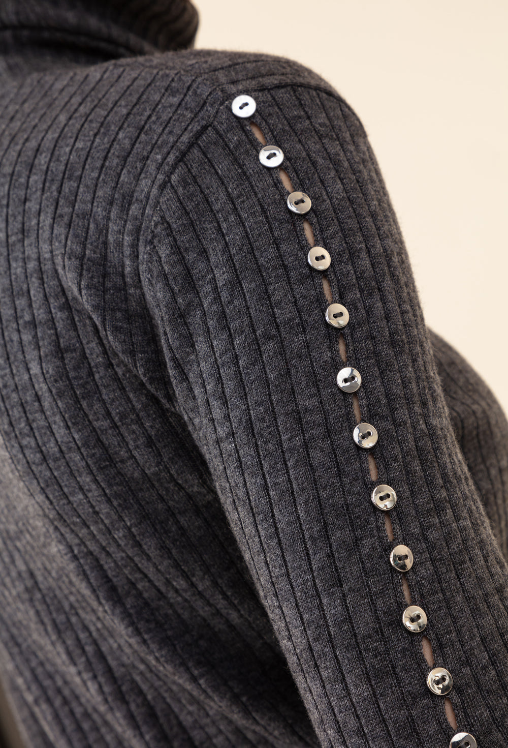 Pull fin Kris gris 50% laine 4