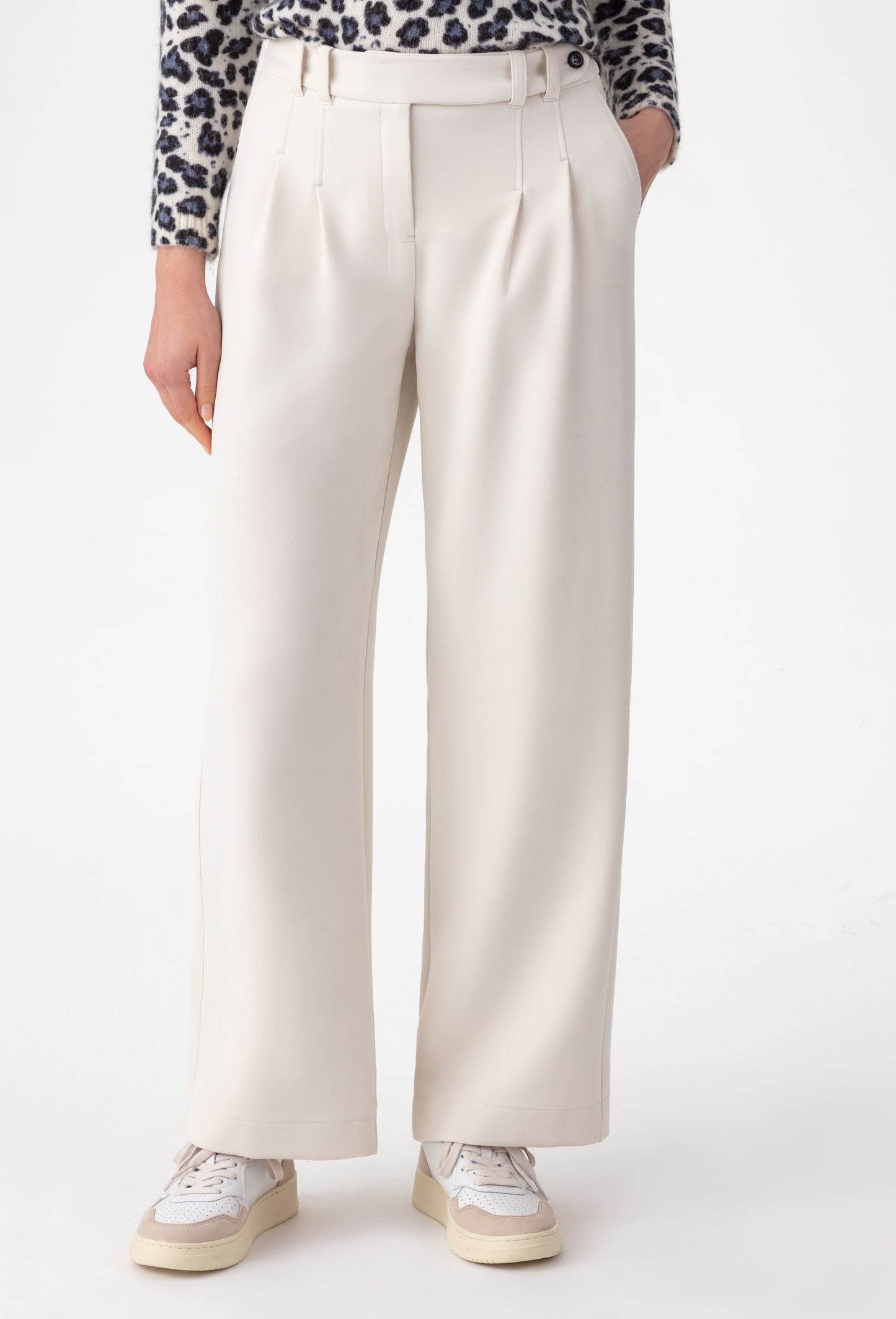 Pantalon large Come vanille 2